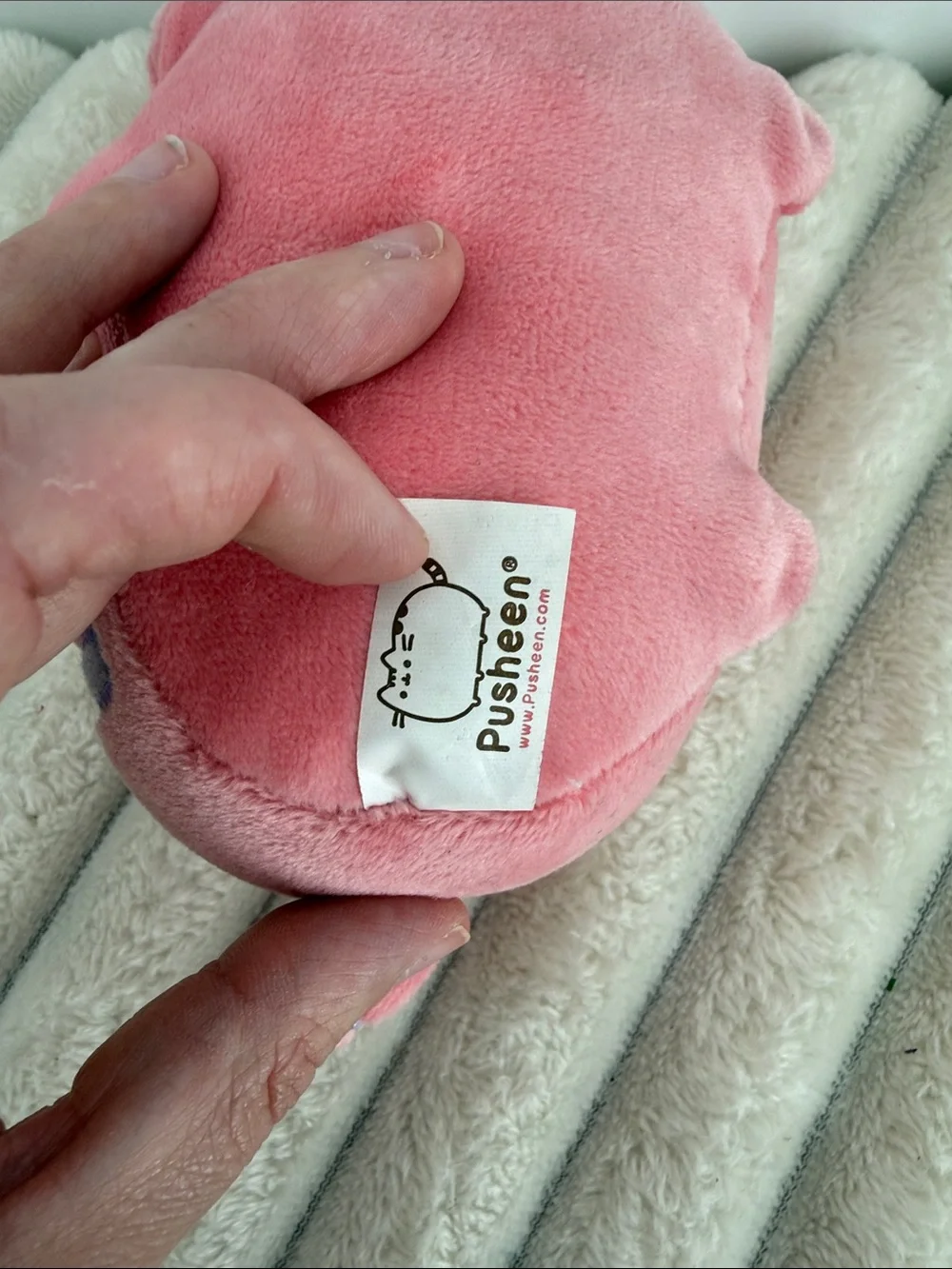 Pusheen Cat Pastel Pink Heart Plush 6”